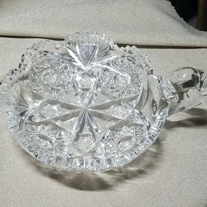 Antique HAWKES Cut Glass Nappy Dish